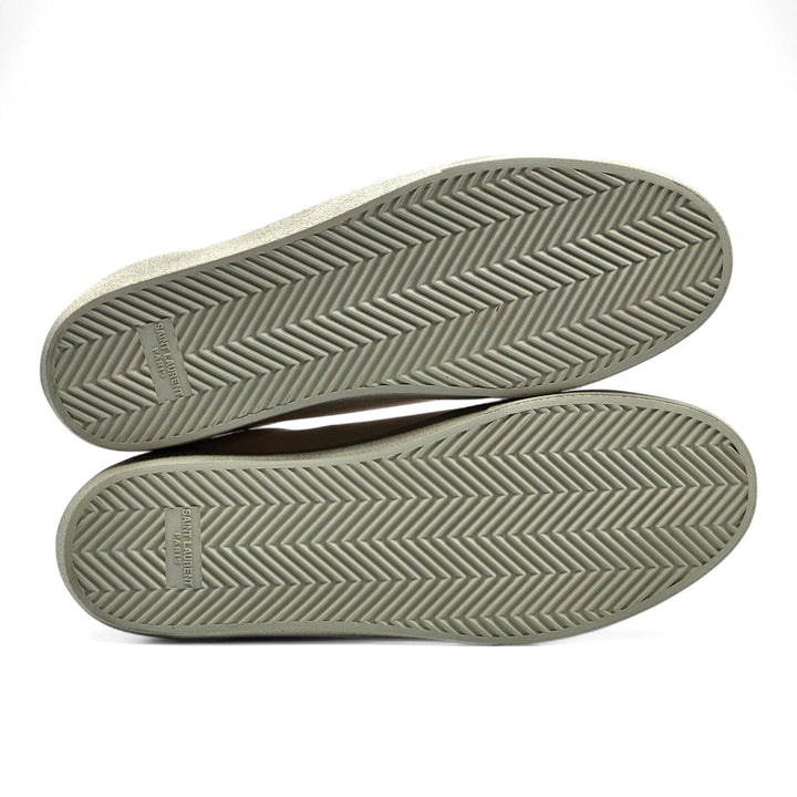 Saint Laurent Court Classic SL/06 Leather Sneakers Cream EU 45 US 12