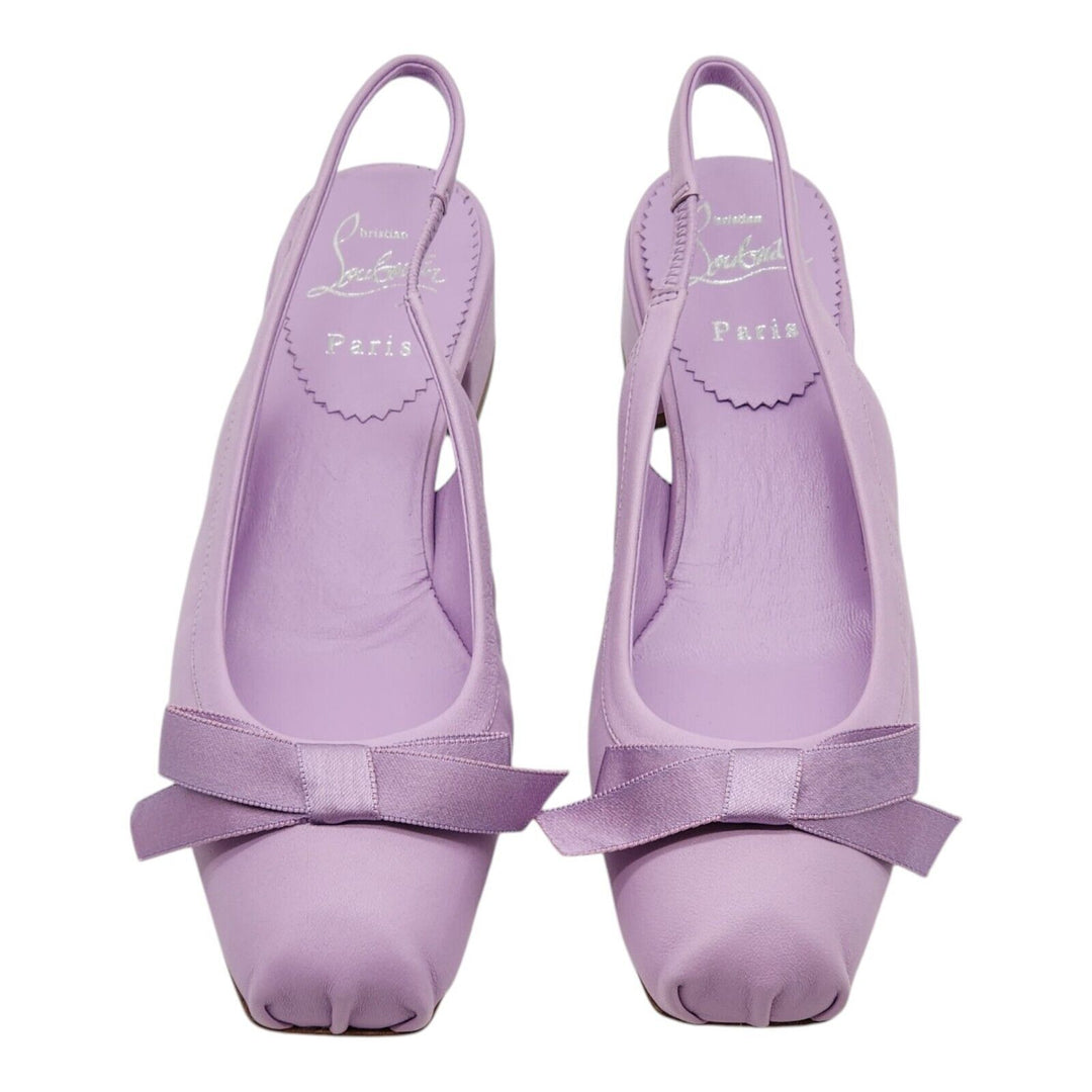 Christian Louboutin Mamaflirt Sling Pumps 30mm - Leather - Lilac 36 5.5 US $845