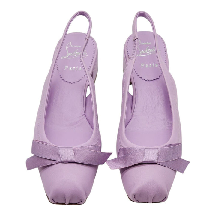 Christian Louboutin Mamaflirt Sling Pumps 30mm - Leather - Lilac 36 5.5 US $845