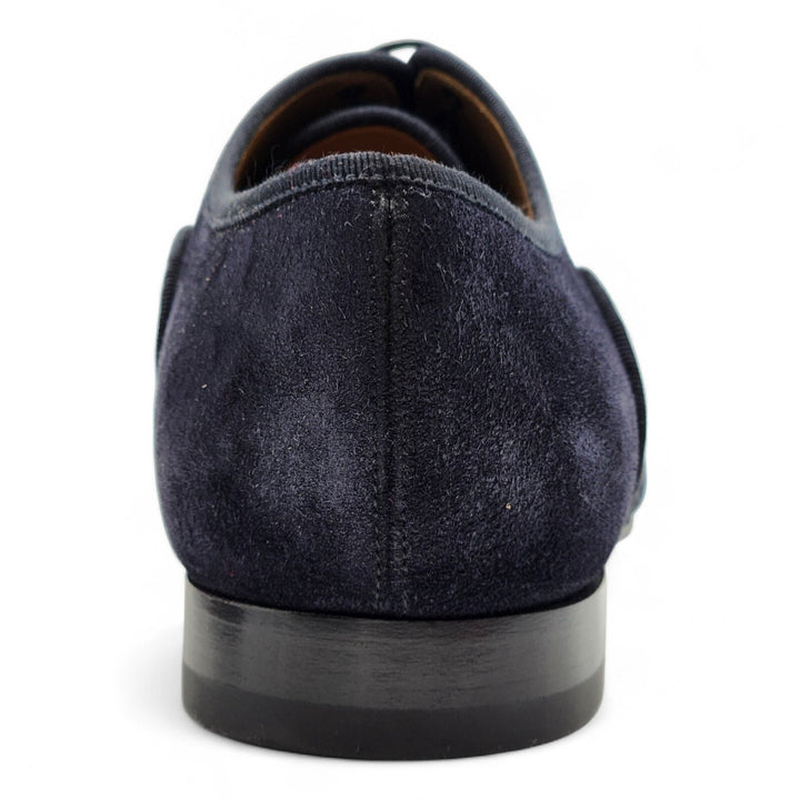 Christian Louboutin Greggo Leather and Suede Oxford Shoes Blue EU 42.5 US 9.5