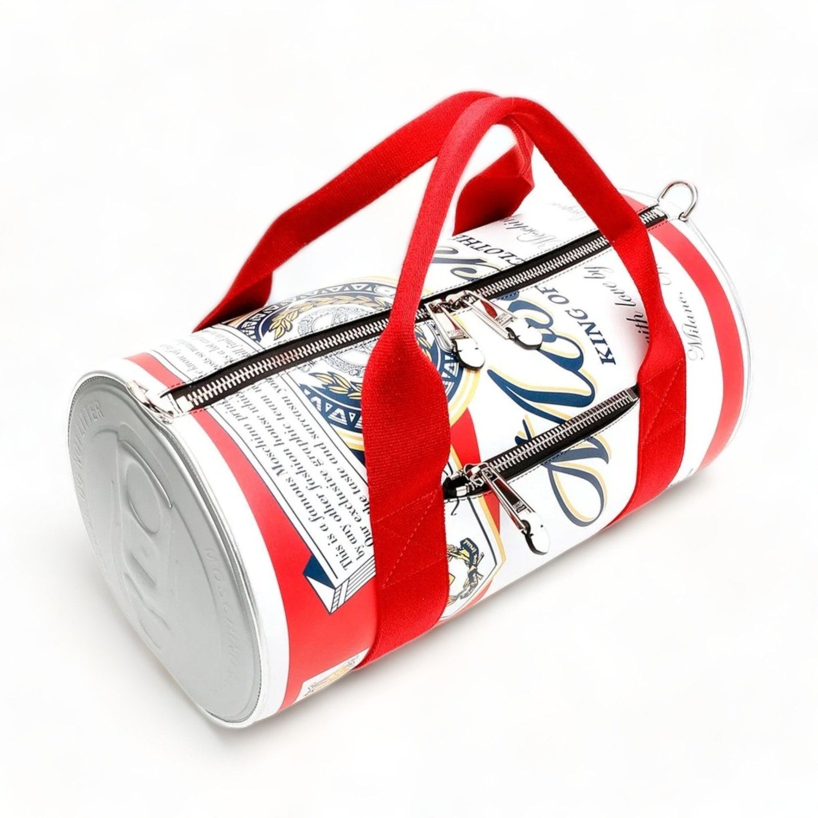 Moschino x Jeremy Scott Budweiser Beer Can Duffel Bag - Leather