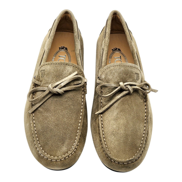 Tod's City Gommino Driving Men's Suede Loafers Light Brown UK 6 US 7.5 - $695