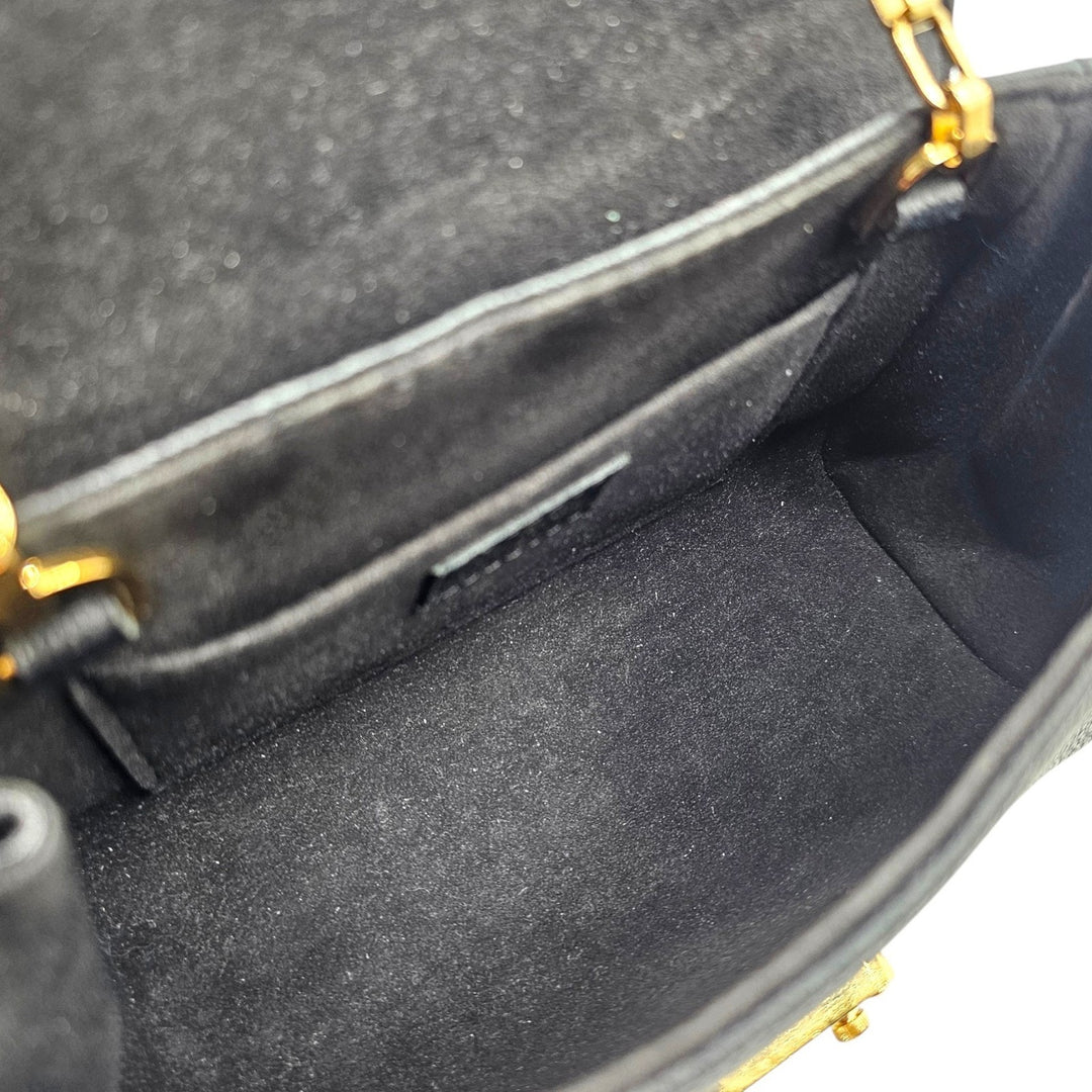 Louis Vuitton Saint Germain BB Monogram Empreinte Leather Shoulder Bag in Black