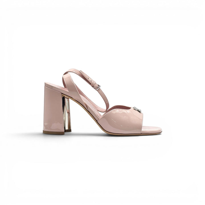 Louis Vuitton Swing Patent Leather Heeled Sandals Pink EU 40 US 10 - NWB