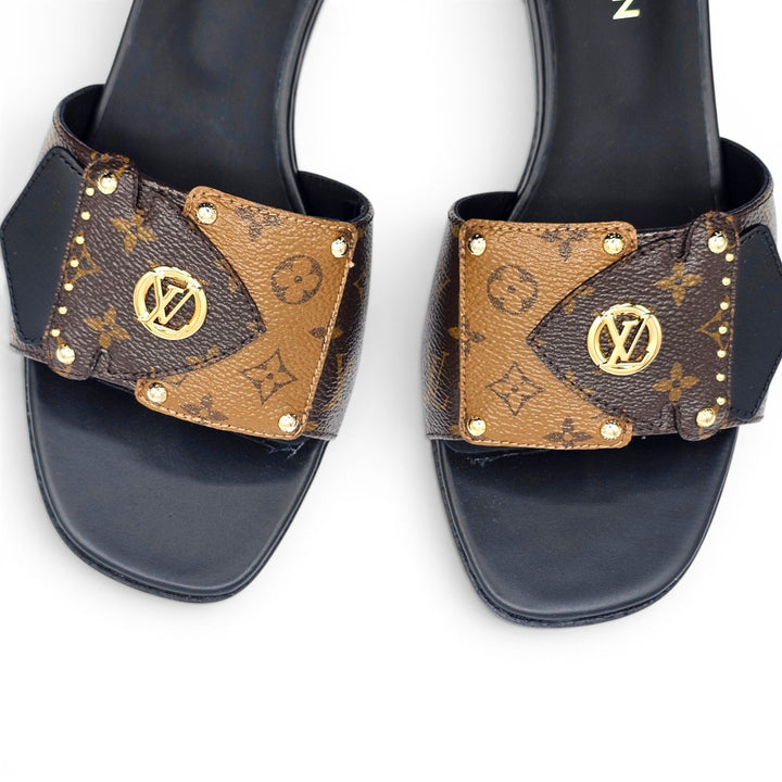 Louis Vuitton LV Frame Mule Monogram Canvas Sandals Brown EU 39 US 9 - NWB