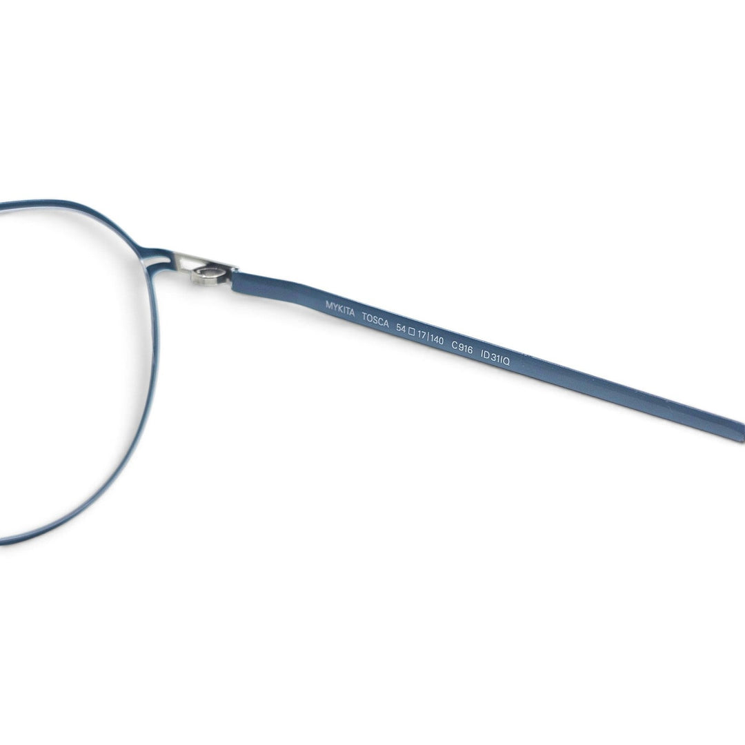 MYKITA LITE TOSCA Aviator Eyeglasses Blue 54-17-140 Col C916 - NWB $850