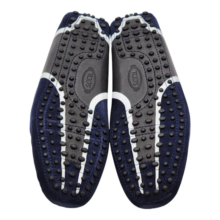 Tod’s for Ferrari Suede Gommino Driving Loafers Blue UK 7 US 8