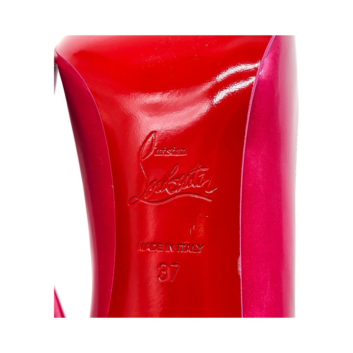 Christian Louboutin Hot Chick Patent Leather Pumps Hot Pink EU 37 US 6.5