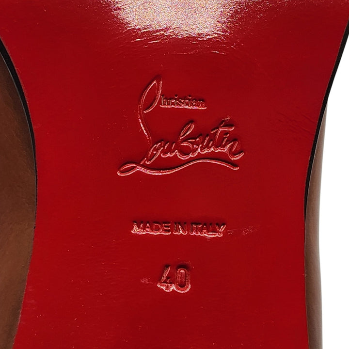 Christian Louboutin Antonio Chelsea Leather Boots Brown EU 40 US 7