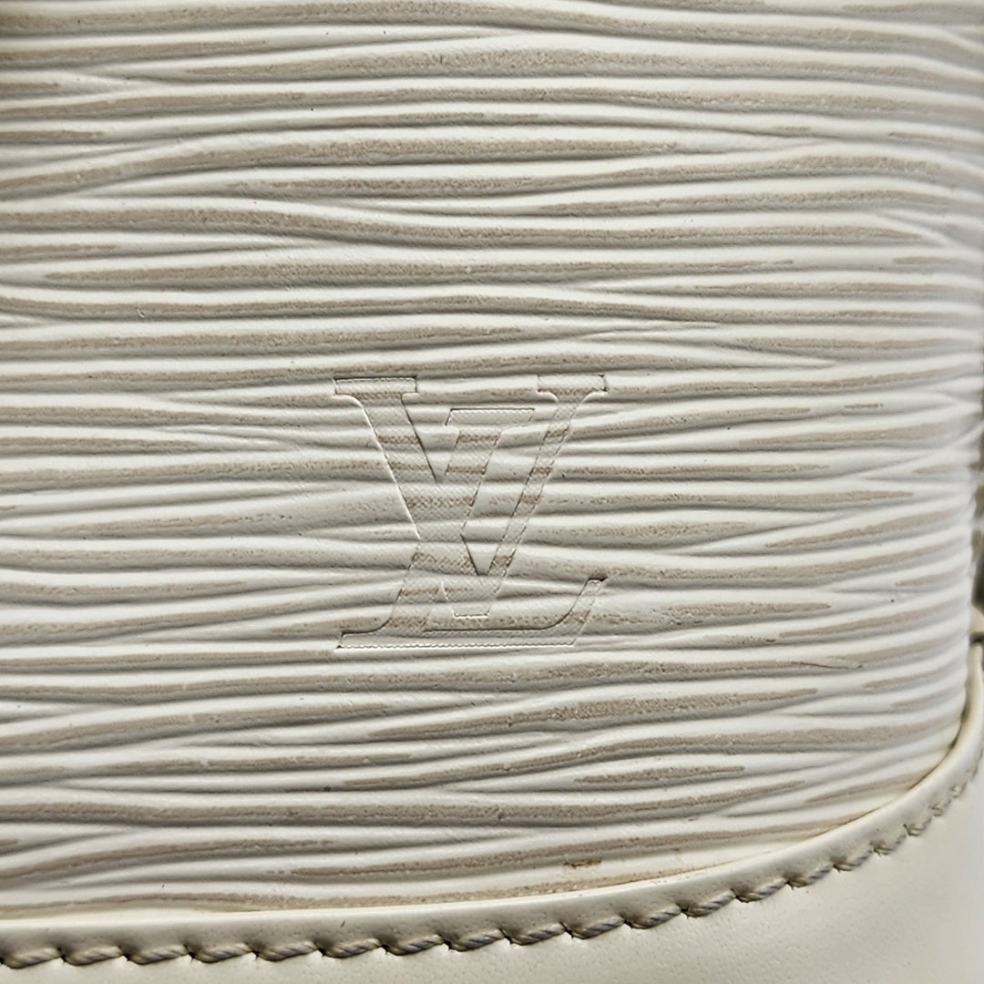 Louis Vuitton Alma BB Epi Leather Top Handle Bag Handbag Ivory Off-White