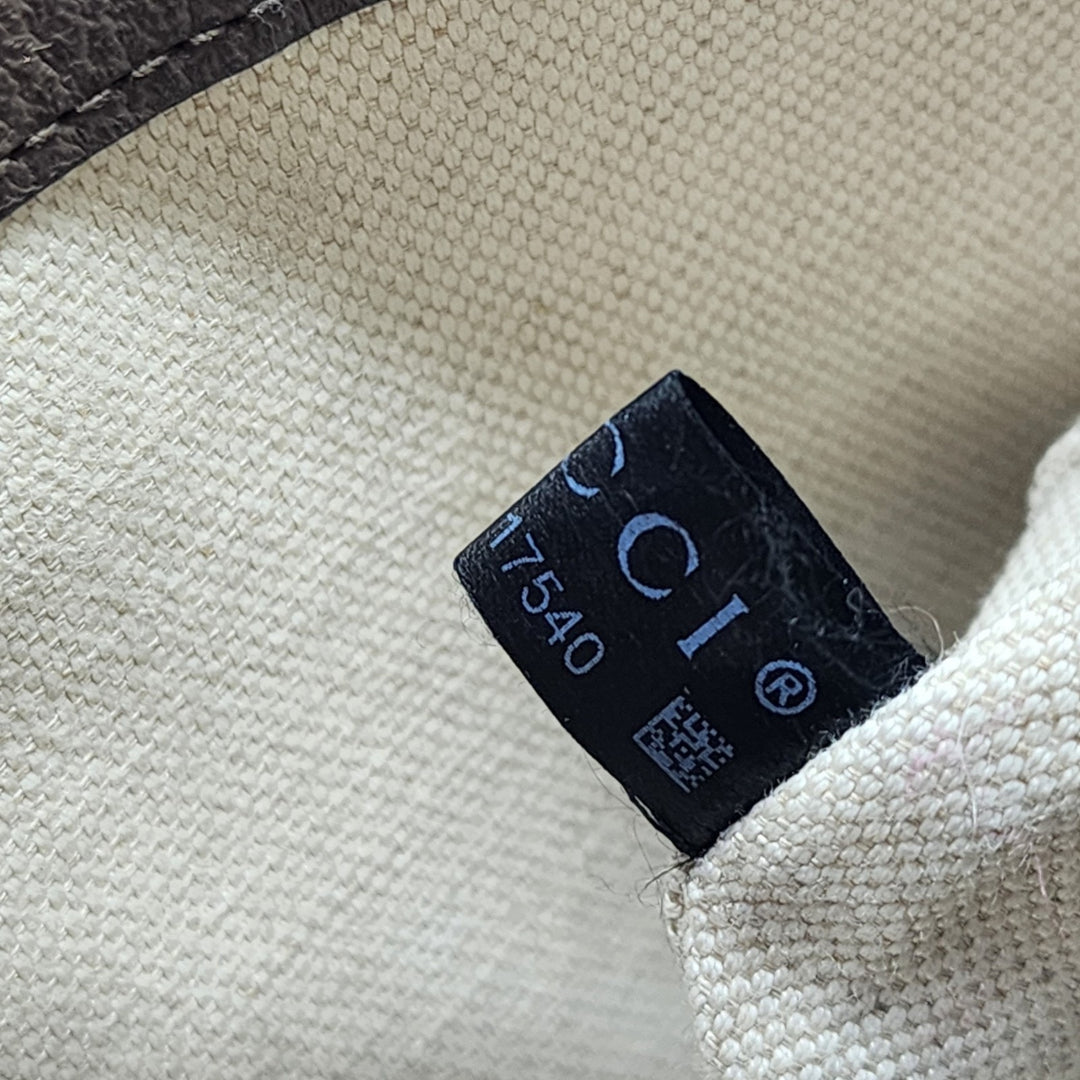 Gucci GG Supreme Monogram Small Ophidia Hobo Shoulder Bag Ebony Beige Brown