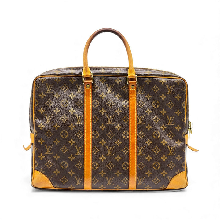 Louis Vuitton Porte-Documents Voyage Monogram Briefcase Business Bag - Preowned