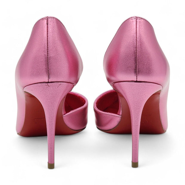 Christian Louboutin Iriza Pumps 85 - Metallic Leather - Pink 38.5