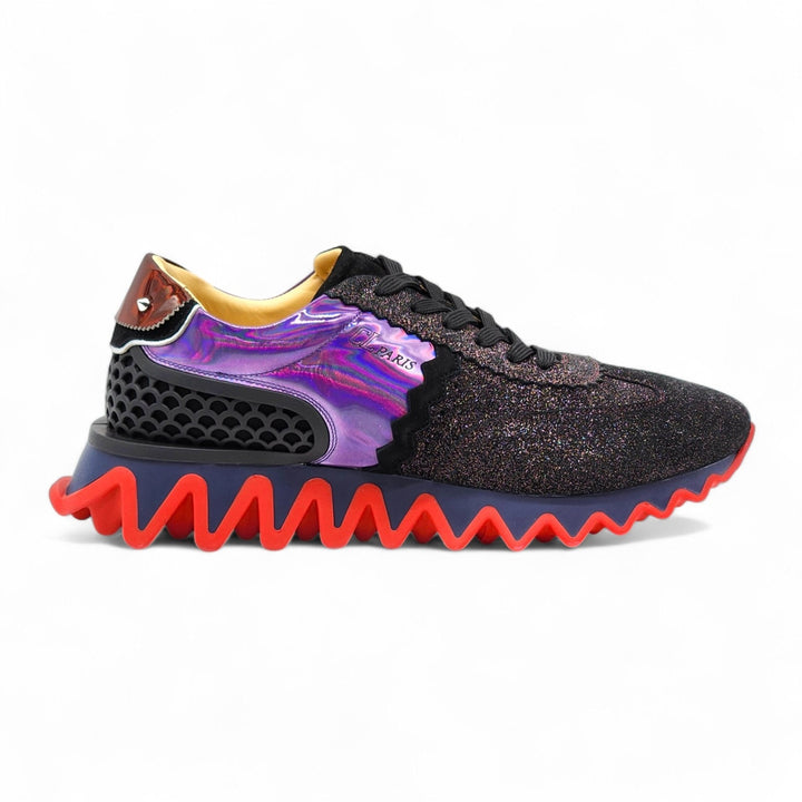 Christian Louboutin Loubishark Glitter Purple Men's Sneakers EU 45.5 US 12.5