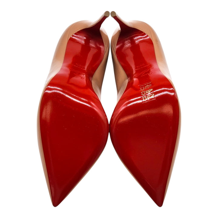 Christian Louboutin Hot Chick Patent Leather Pumps Nude EU 39.5 US 9