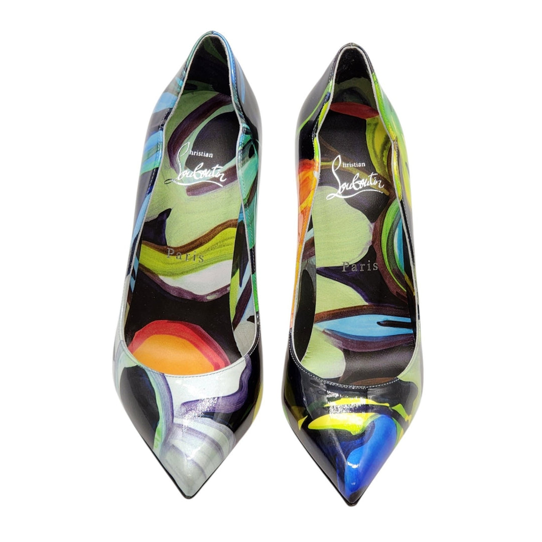 Christian Louboutin Hot Chick Leather Pumps Multicolor EU 37.5 US 7