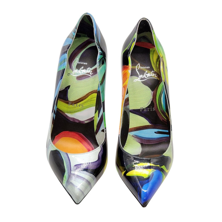 Christian Louboutin Hot Chick Leather Pumps Multicolor EU 37.5 US 7