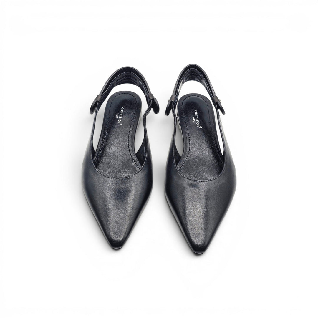 Louis Vuitton Legacy Slingback Ballerina Flats Black EU 36.5 US 6.5 - NWB $1100