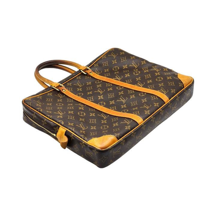 Louis Vuitton Porte-Documents Voyage Monogram Briefcase Business Bag - Preowned