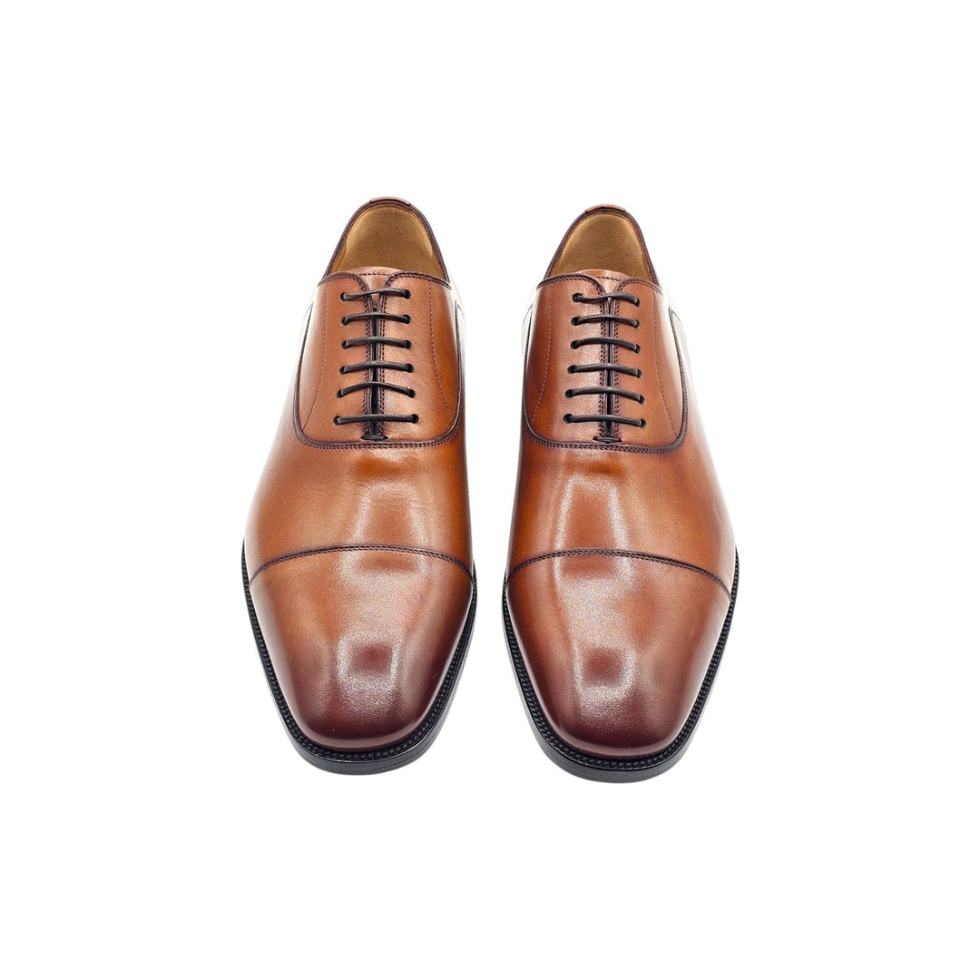 Christian Louboutin Greggo Leather Oxford Shoes Brown EU 40 US 7 - $1050