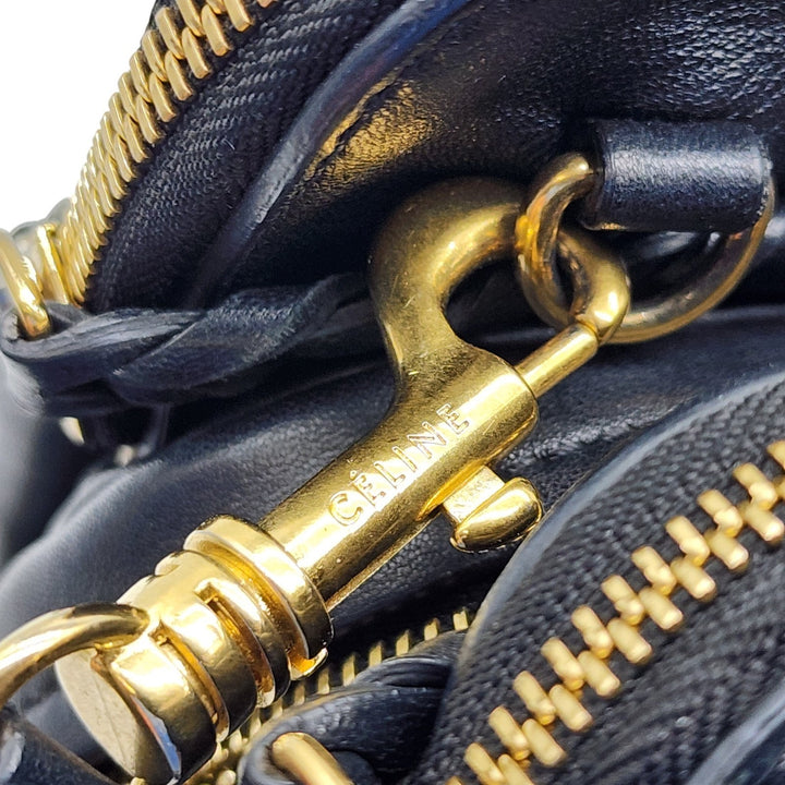 Celine Phoebe Triptyque Leather Shoulder Bag Satchel Black - New $3800