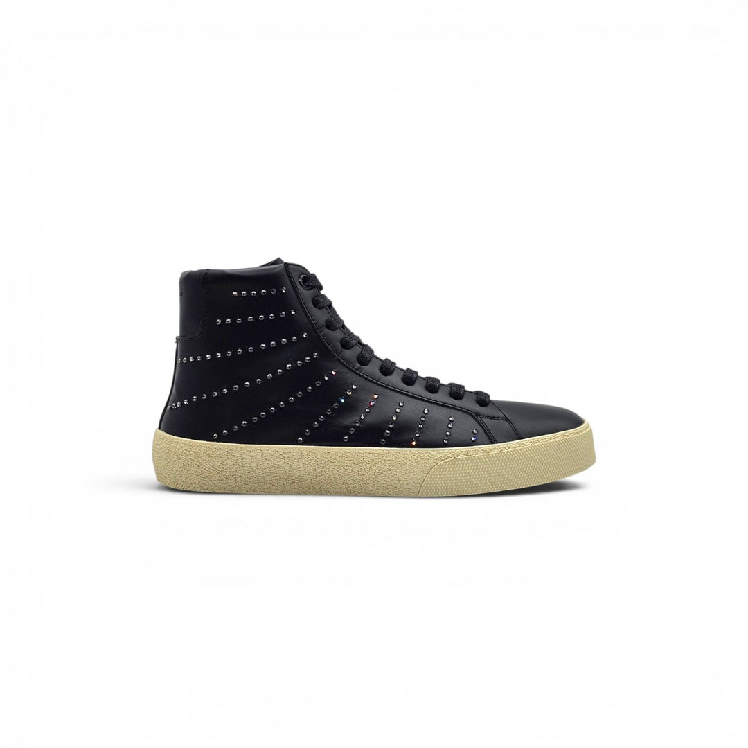 Saint Laurent Court Hi Top Women's Sneakers Studded Black SL/06M