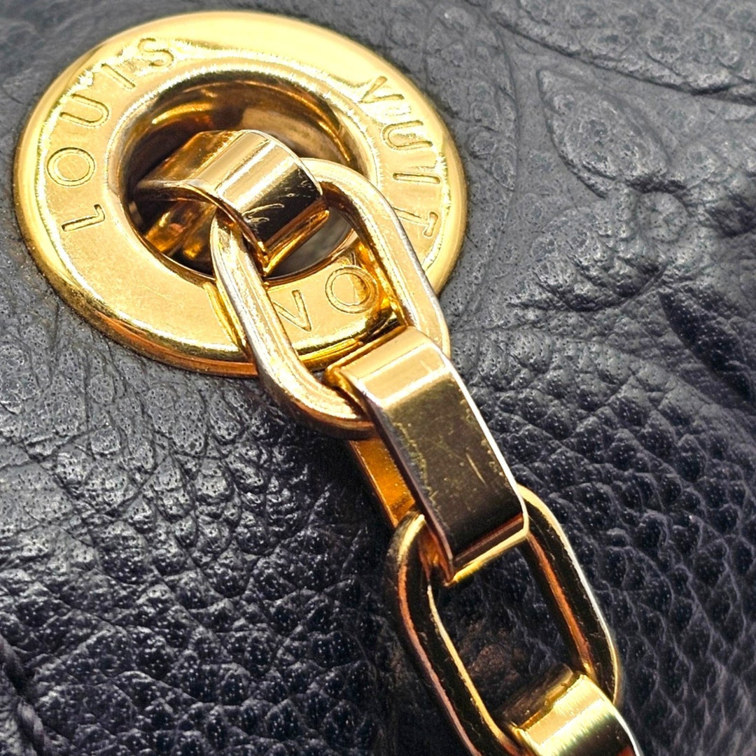 Louis Vuitton Saint Germain BB Monogram Empreinte Leather Shoulder Bag in Black