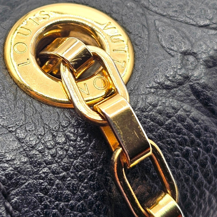 Louis Vuitton Saint Germain BB Monogram Empreinte Leather Shoulder Bag in Black