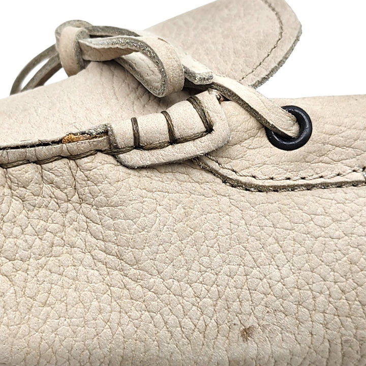Tod's City Gommino Driving Men's Leather Loafers Beige UK 13 US 14.5