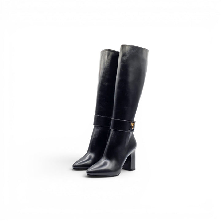 Louis Vuitton Midtown Knee High Boots LV Monogram Leather EU 40 US 10 $2440