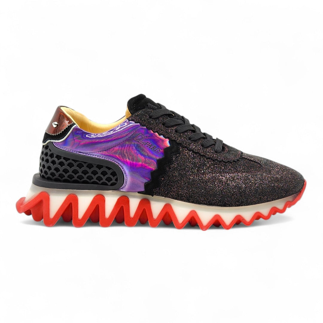 Christian Louboutin Loubishark Glitter Iridescent Sneakers EU 44 US 11