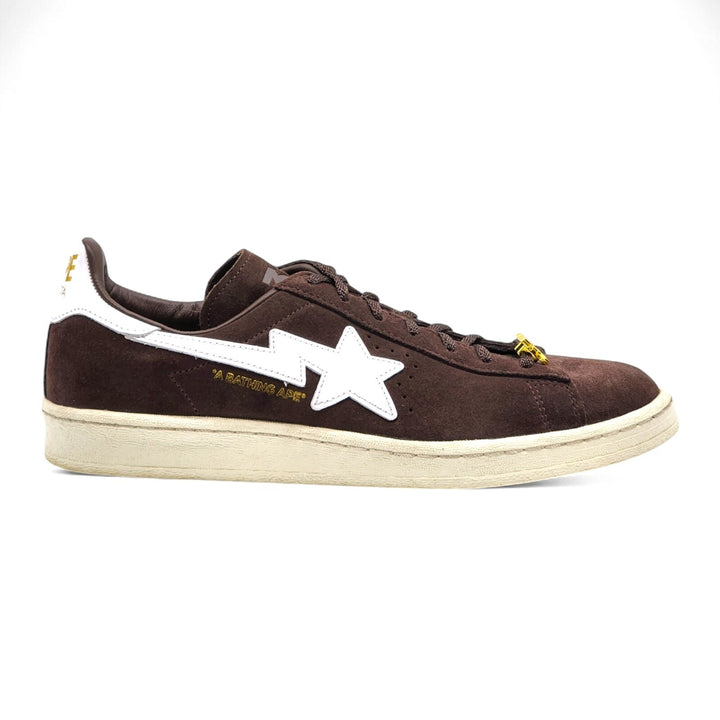 Adidas x BAPE Campus 80s Suede Sneakers 30th Anniversary Brown IF3379 US 10.5