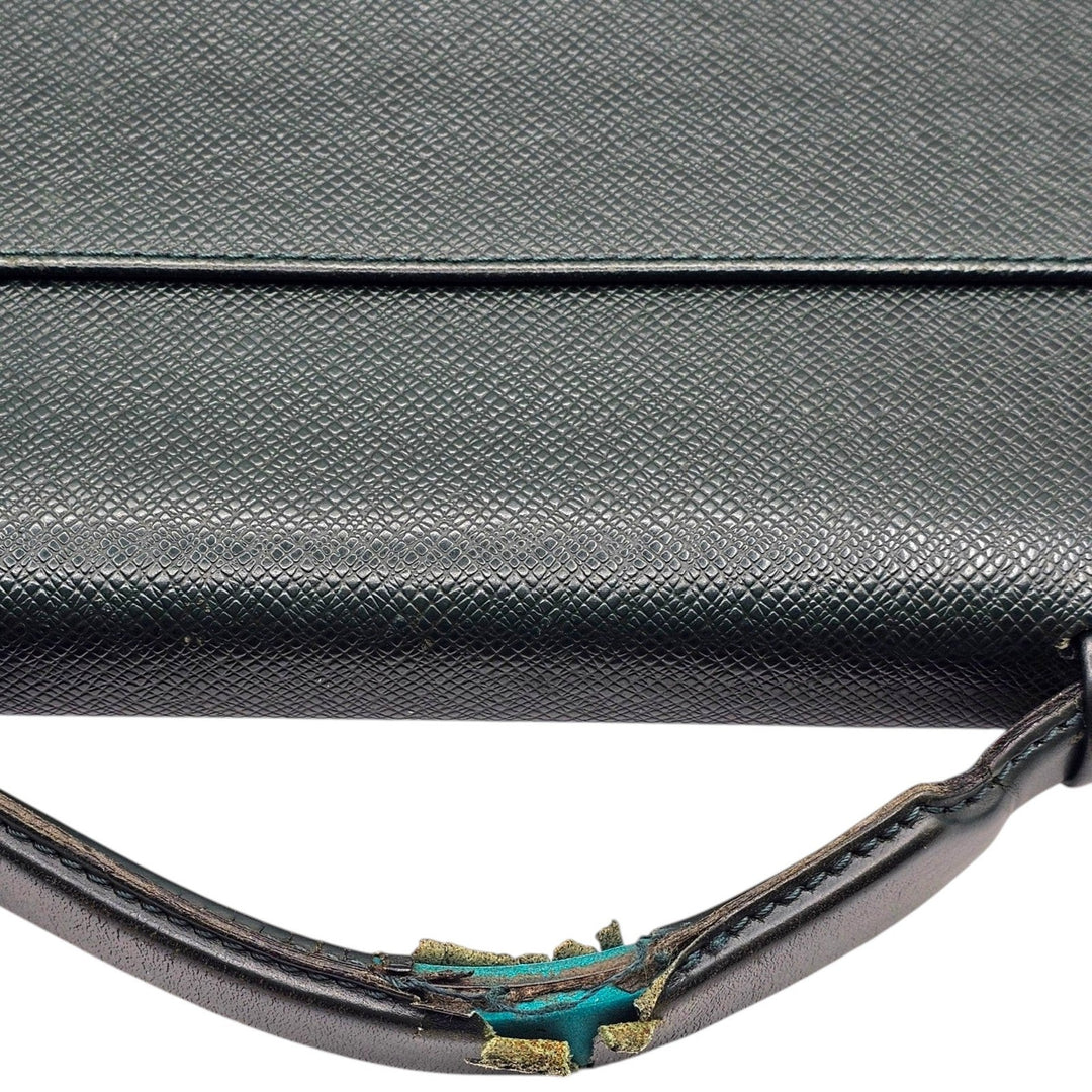 Louis Vuitton Taiga Leather Serviette Kourad Briefcase Epicea Green T16786