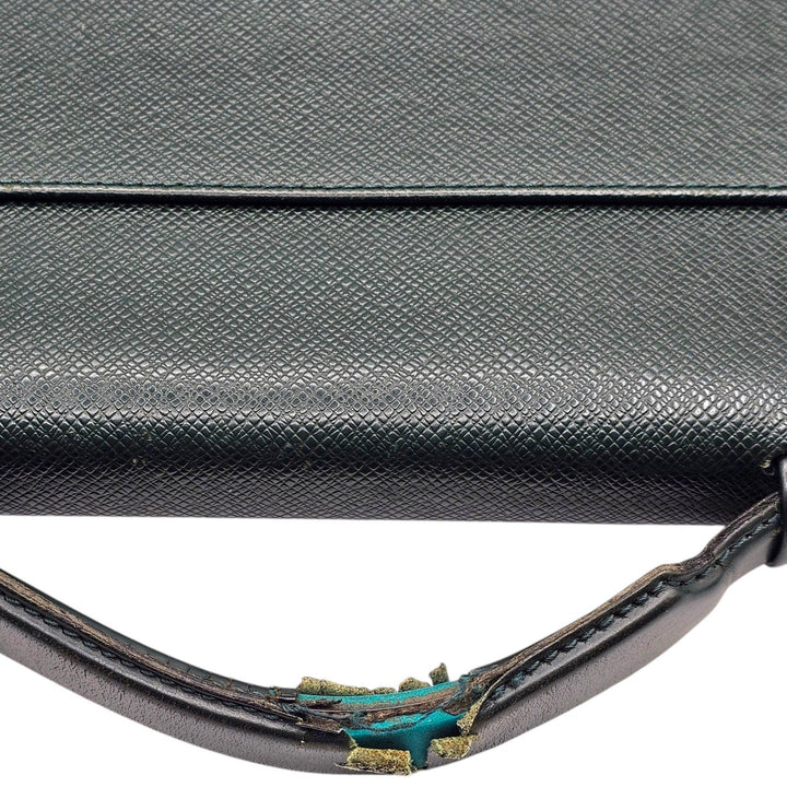 Louis Vuitton Taiga Leather Serviette Kourad Briefcase Epicea Green T16786