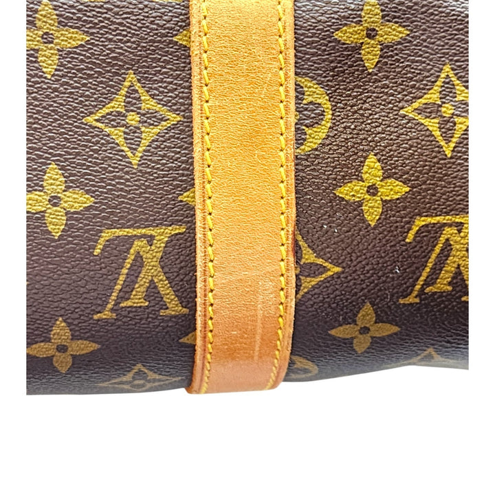 Louis Vuitton Keepall Bandouliere Duffle 45 Brown Canvas