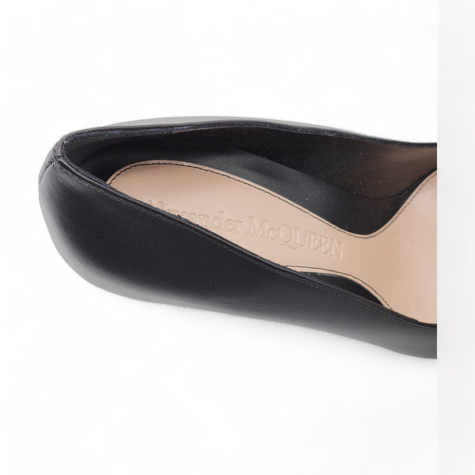 Alexander McQueen Punk Spike Leather Pumps Black – MAC AND LOU