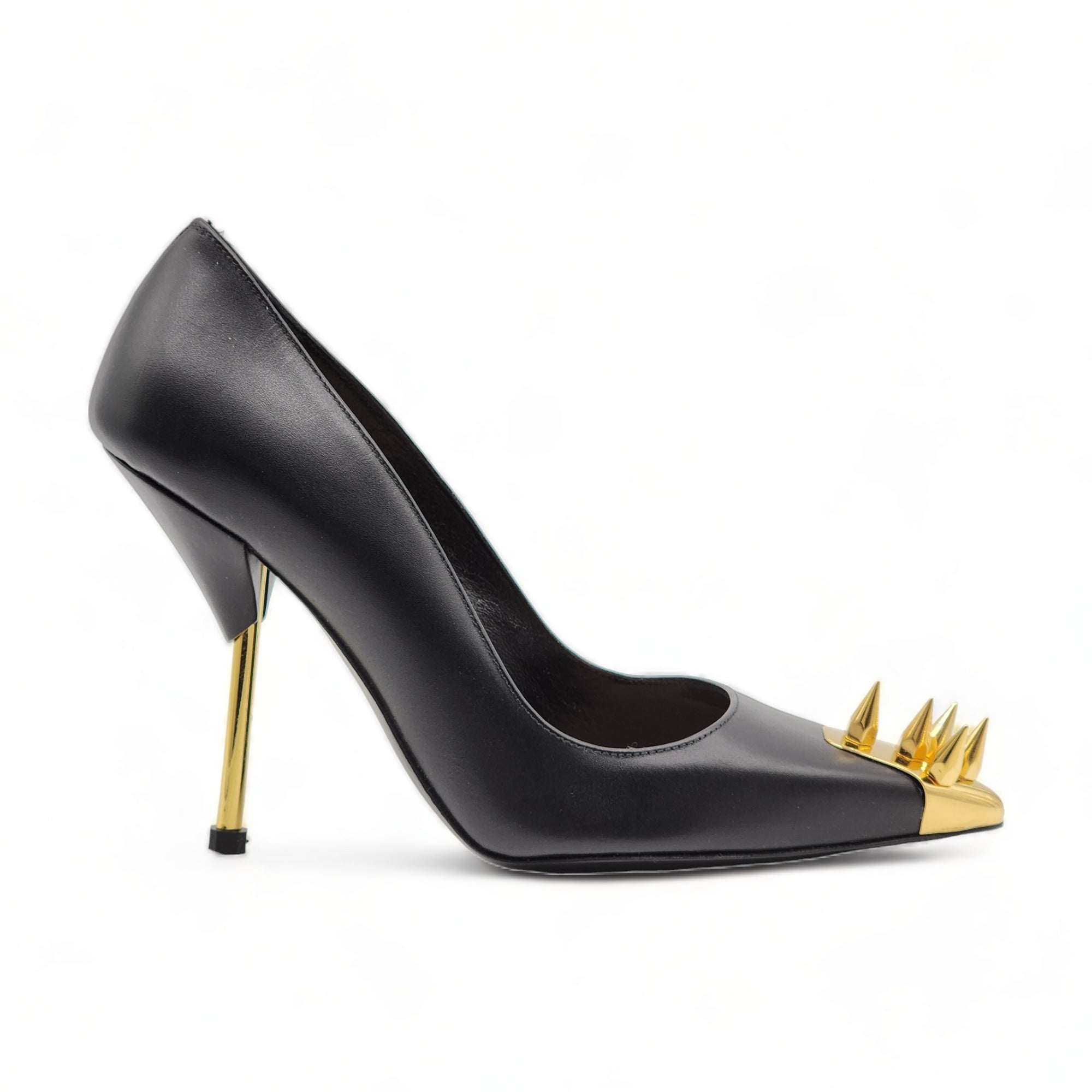 Alexander McQueen Punk Spike Pumps - Leather - Black – MAC