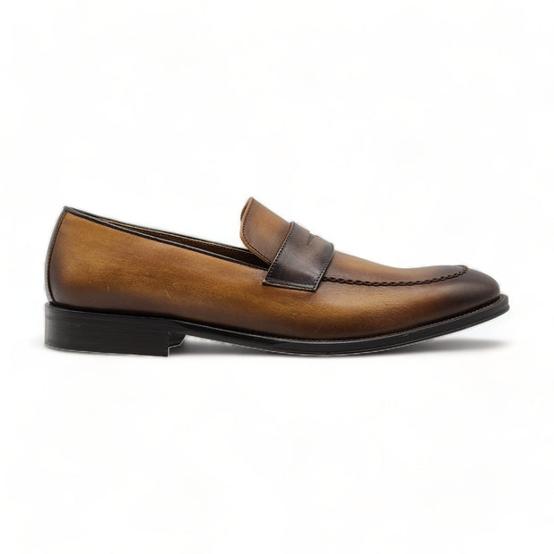 Bruno Magli Arezzo Burnished Leather Penny Loafer