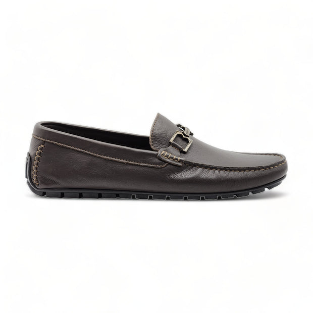 Bruno Magli Xavier Leather Drivers Moccasins Brown