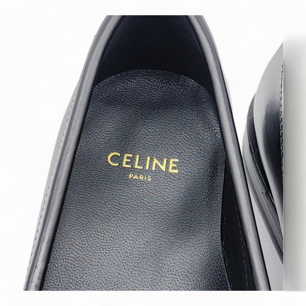 Celine Luco Triomphe Leather Loafers