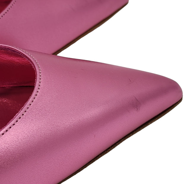 Christian Louboutin Iriza 85mm Metallic Leather Pumps Pink 39.5