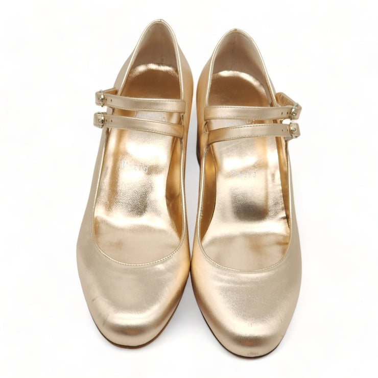 Christian Louboutin Miss Jane 55mm Pumps in Gold 39