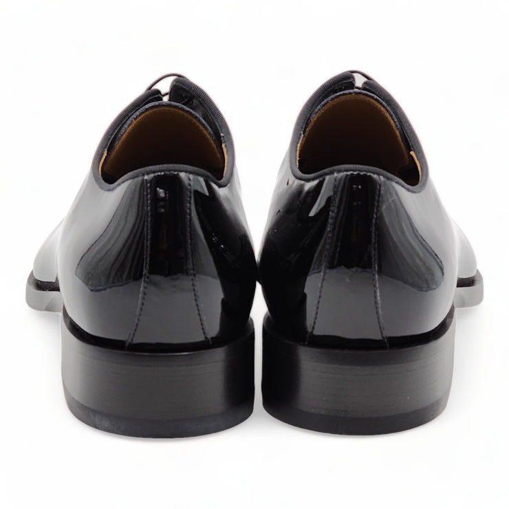 Christian Louboutin Chambeliss Tuxedo Patent Leather Lace Up Shoes