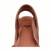 Fendi Lace-up Canvas Espadrille Sandals