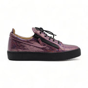 Giuseppe Zanotti Birel Metallic Leather Sneakers _ purple