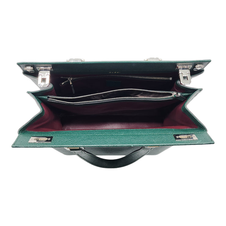 Gucci Medium Zumi Top Handle Bag in Green