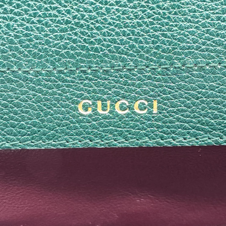 Gucci Medium Zumi Top Handle Bag in Green