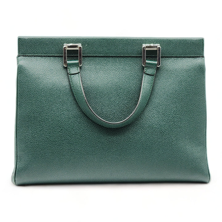 Gucci Medium Zumi Top Handle Bag in Green