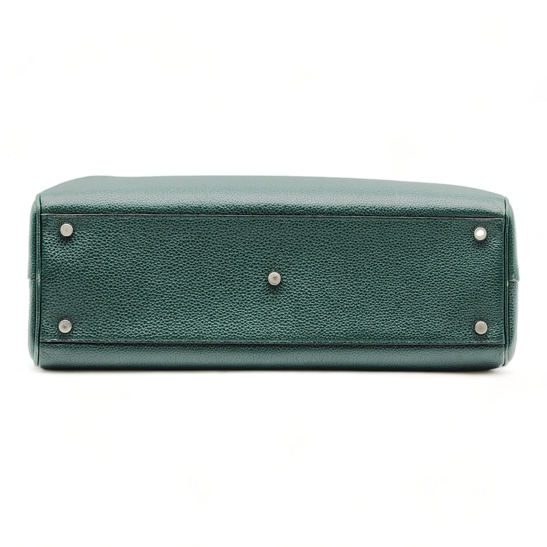 Gucci Medium Zumi Top Handle Bag in Green
