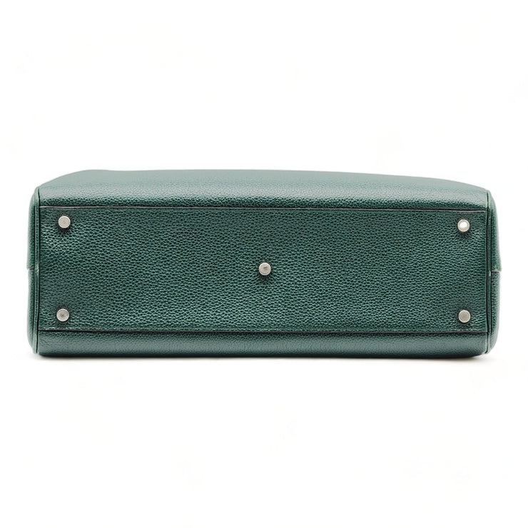 Gucci Medium Zumi Top Handle Bag in Green